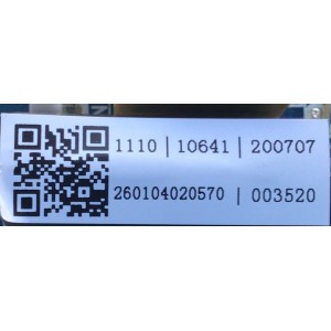 MAIN FUENTE PARA TV WENSTINHOUSE / NUMERO DE PARTE 2601044020570 / CV3553BL-U24 / A6H07702007YA3418 / 7.D3553BLU2412.1A4 / DISPLAY PT236AT02-1 / MODELO WD24HJ1100